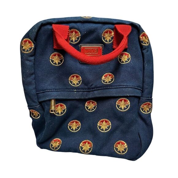 captain america loungefly mini backpack Marvel Metallic Cosplay Ages 14 and up. Loungefly Marvel Captain America Infinity